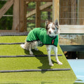 Grass Green drying coat shown in size 45